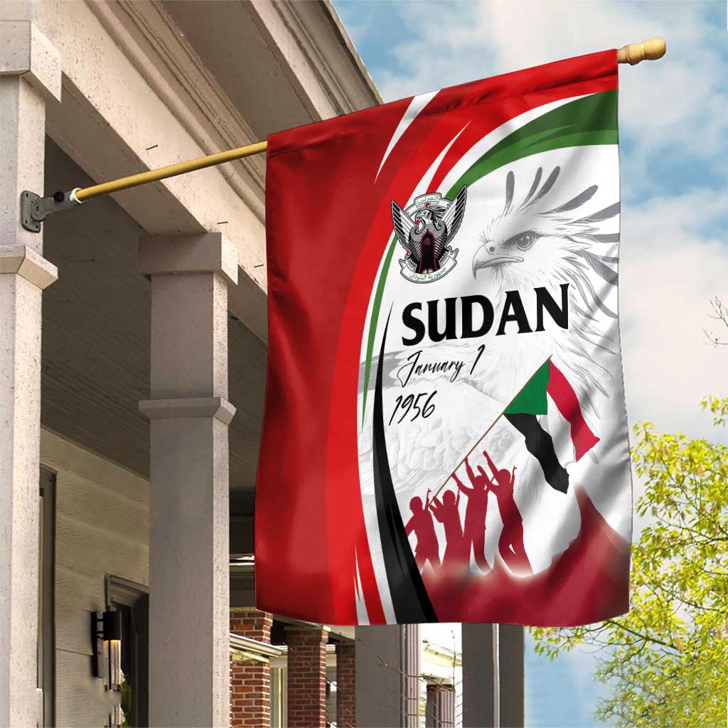 Happy Independence of Sudan Garden Flag Soldiers Fight for Homeland - Victory is ours LT03