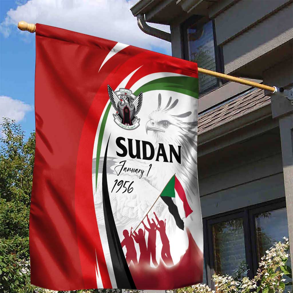 Happy Independence of Sudan Garden Flag Soldiers Fight for Homeland - Victory is ours LT03