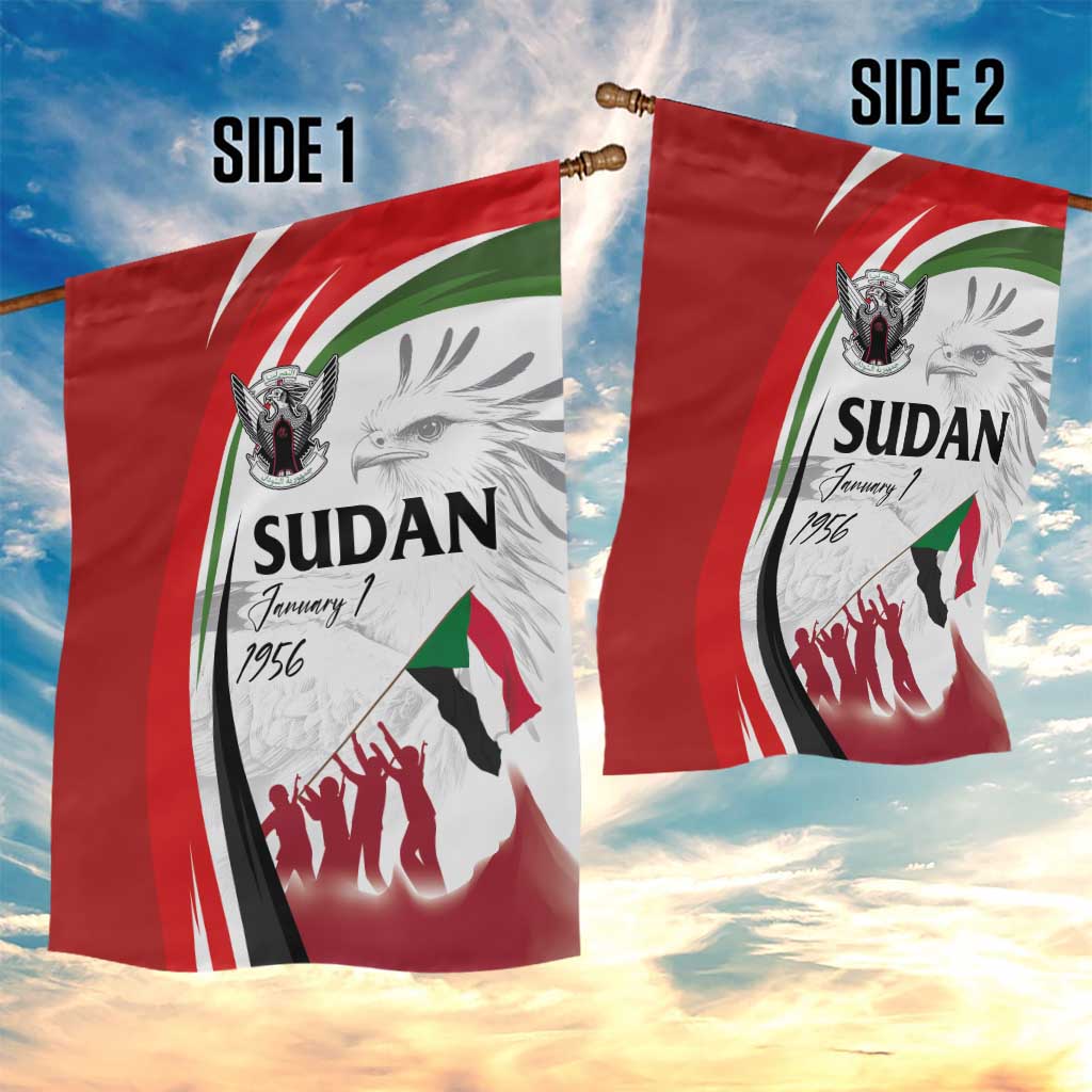 Happy Independence of Sudan Garden Flag Soldiers Fight for Homeland - Victory is ours LT03