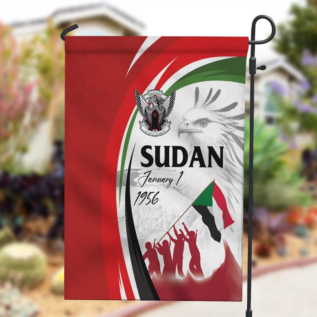 Happy Independence of Sudan Garden Flag Soldiers Fight for Homeland - Victory is ours LT03