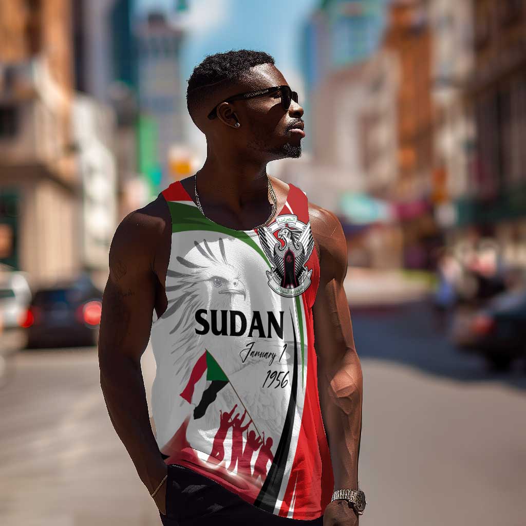 Happy Independence of Sudan Men Tank Top Soldiers Fight for Homeland - Victory is ours LT03