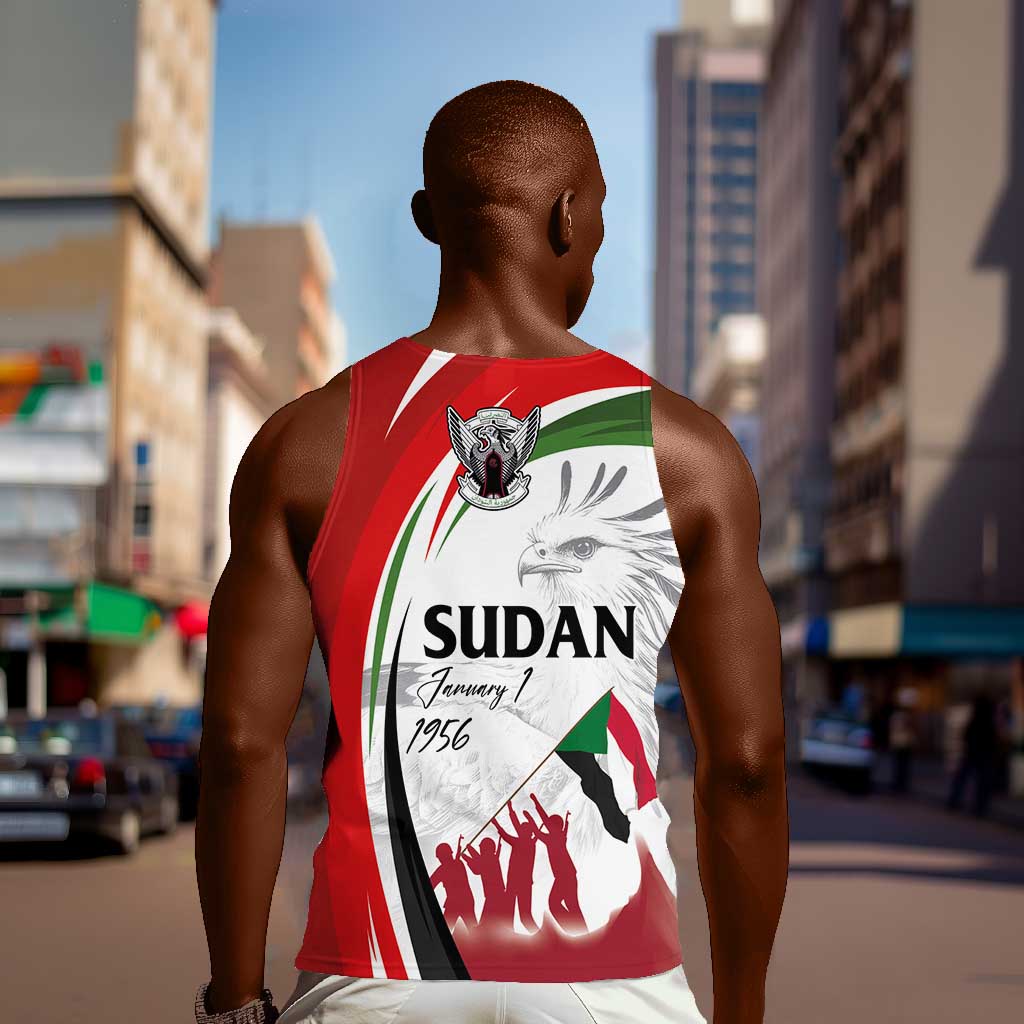 Happy Independence of Sudan Men Tank Top Soldiers Fight for Homeland - Victory is ours LT03