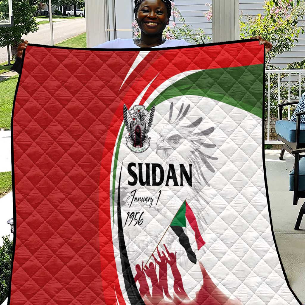 Happy Independence of Sudan Quilt Soldiers Fight for Homeland - Victory is ours LT03