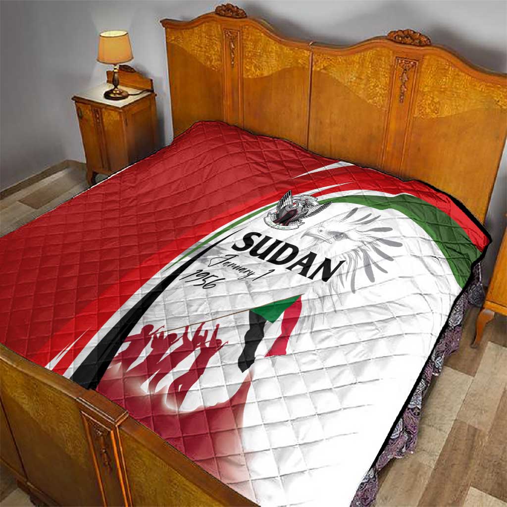 Happy Independence of Sudan Quilt Soldiers Fight for Homeland - Victory is ours LT03