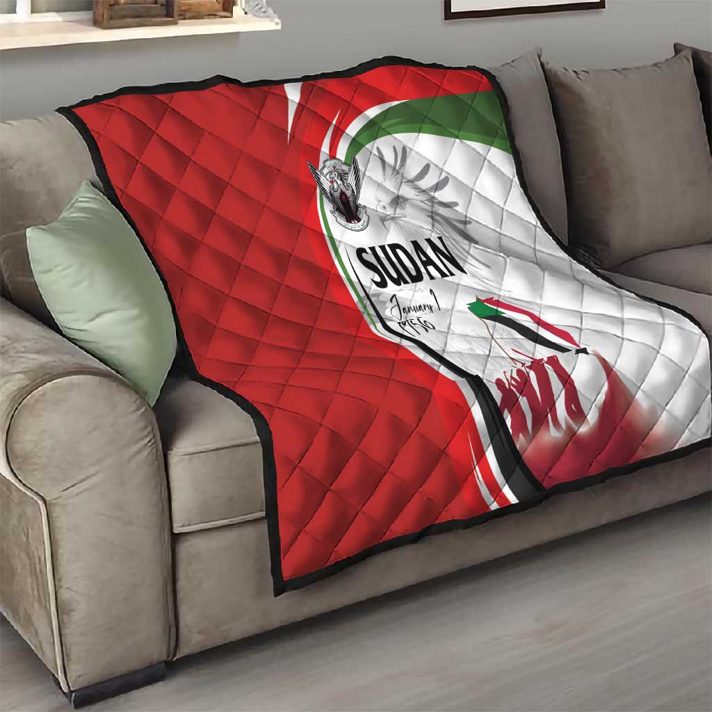 Happy Independence of Sudan Quilt Soldiers Fight for Homeland - Victory is ours LT03