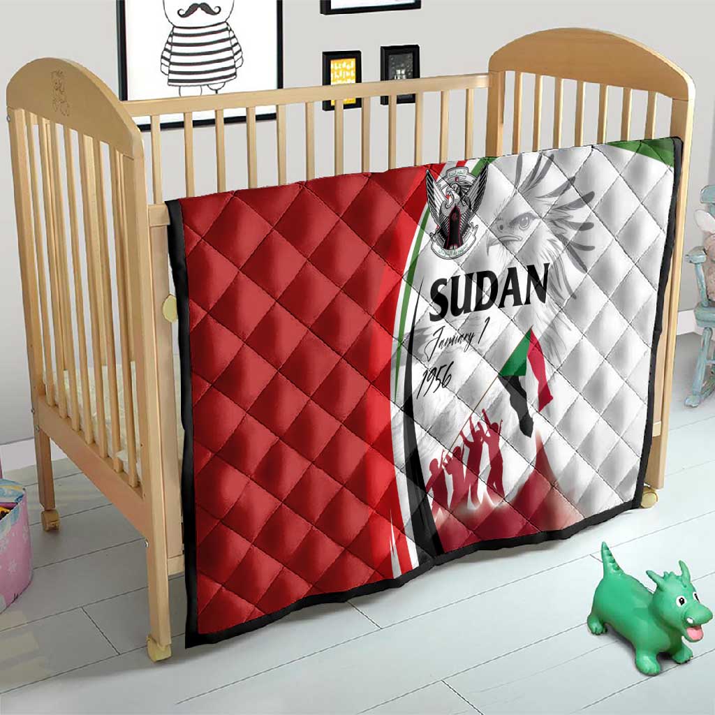 Happy Independence of Sudan Quilt Soldiers Fight for Homeland - Victory is ours LT03