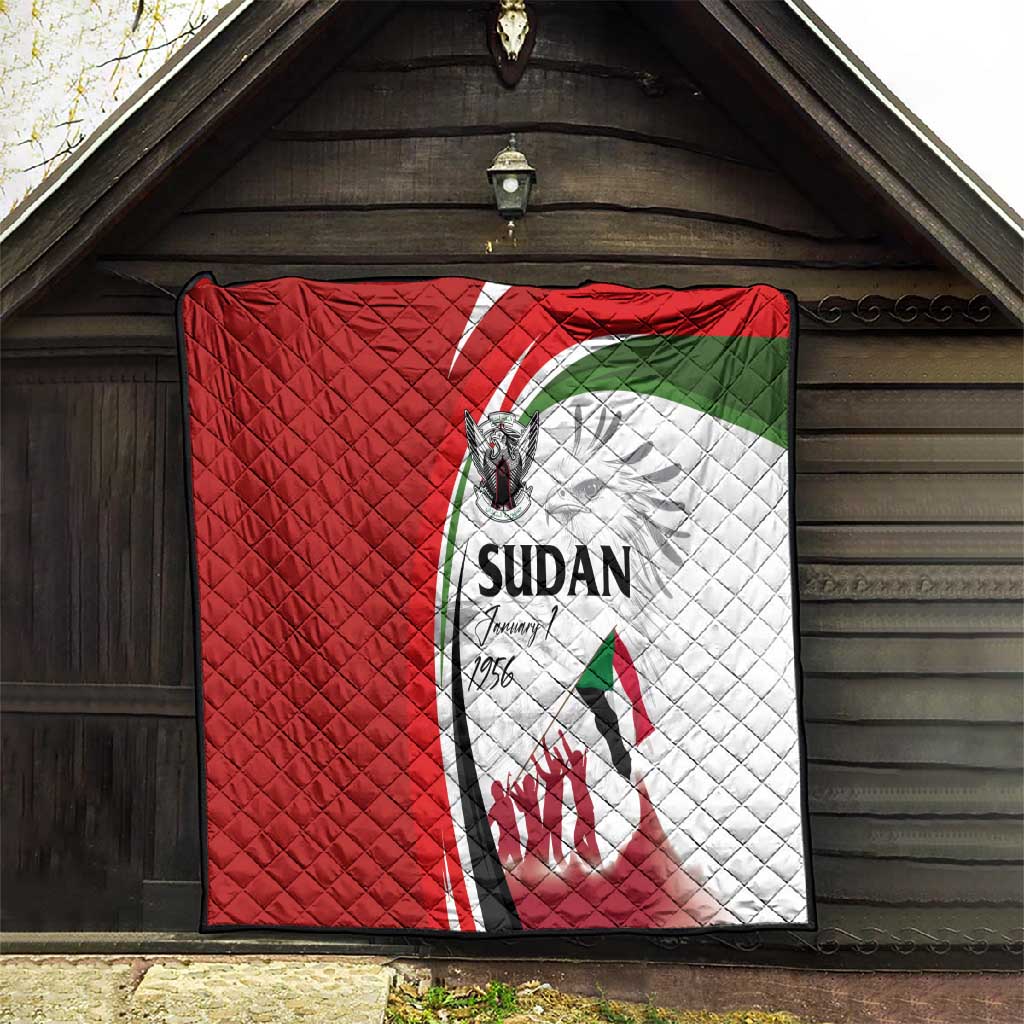 Happy Independence of Sudan Quilt Soldiers Fight for Homeland - Victory is ours LT03