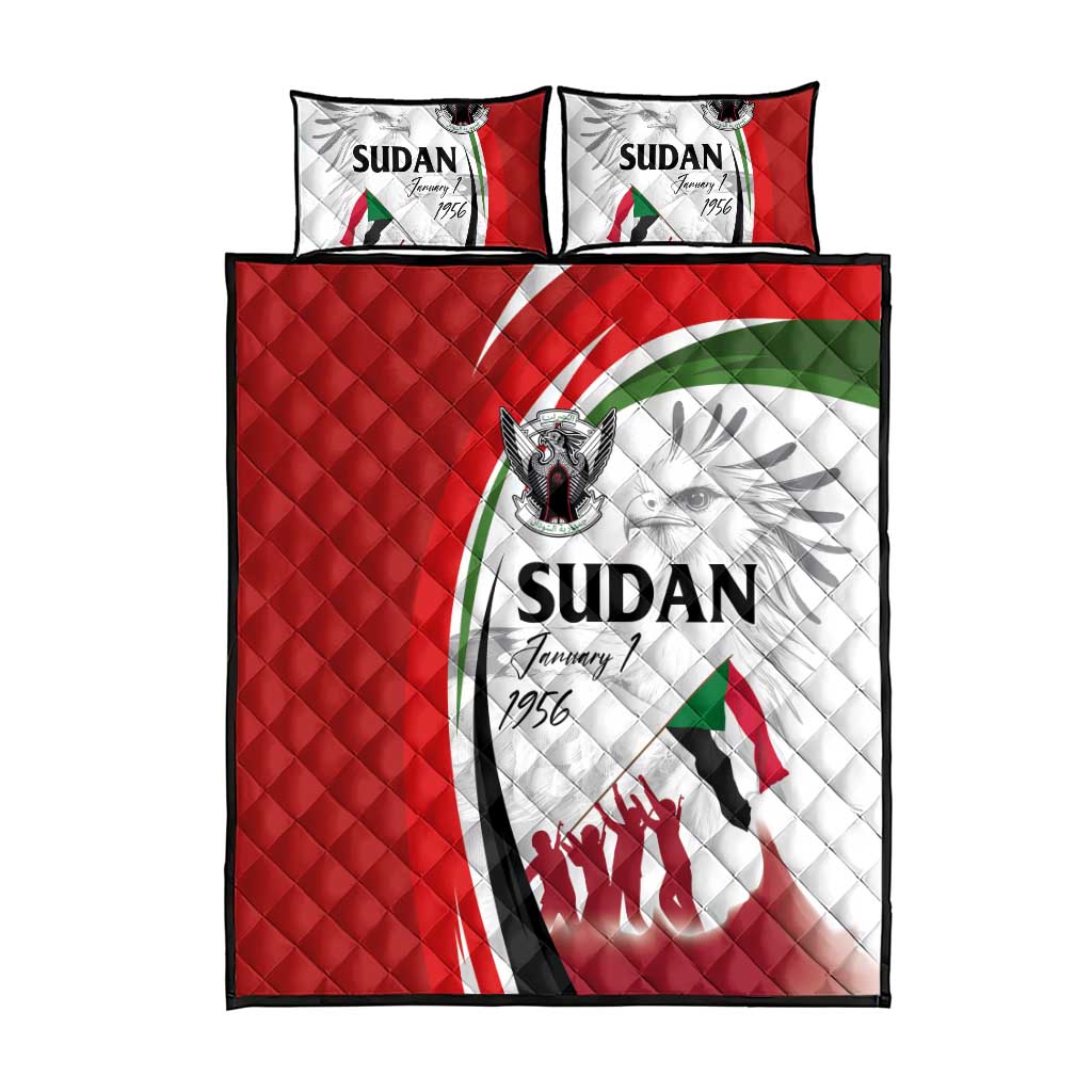 Happy Independence of Sudan Quilt Bed Set Soldiers Fight for Homeland - Victory is ours LT03