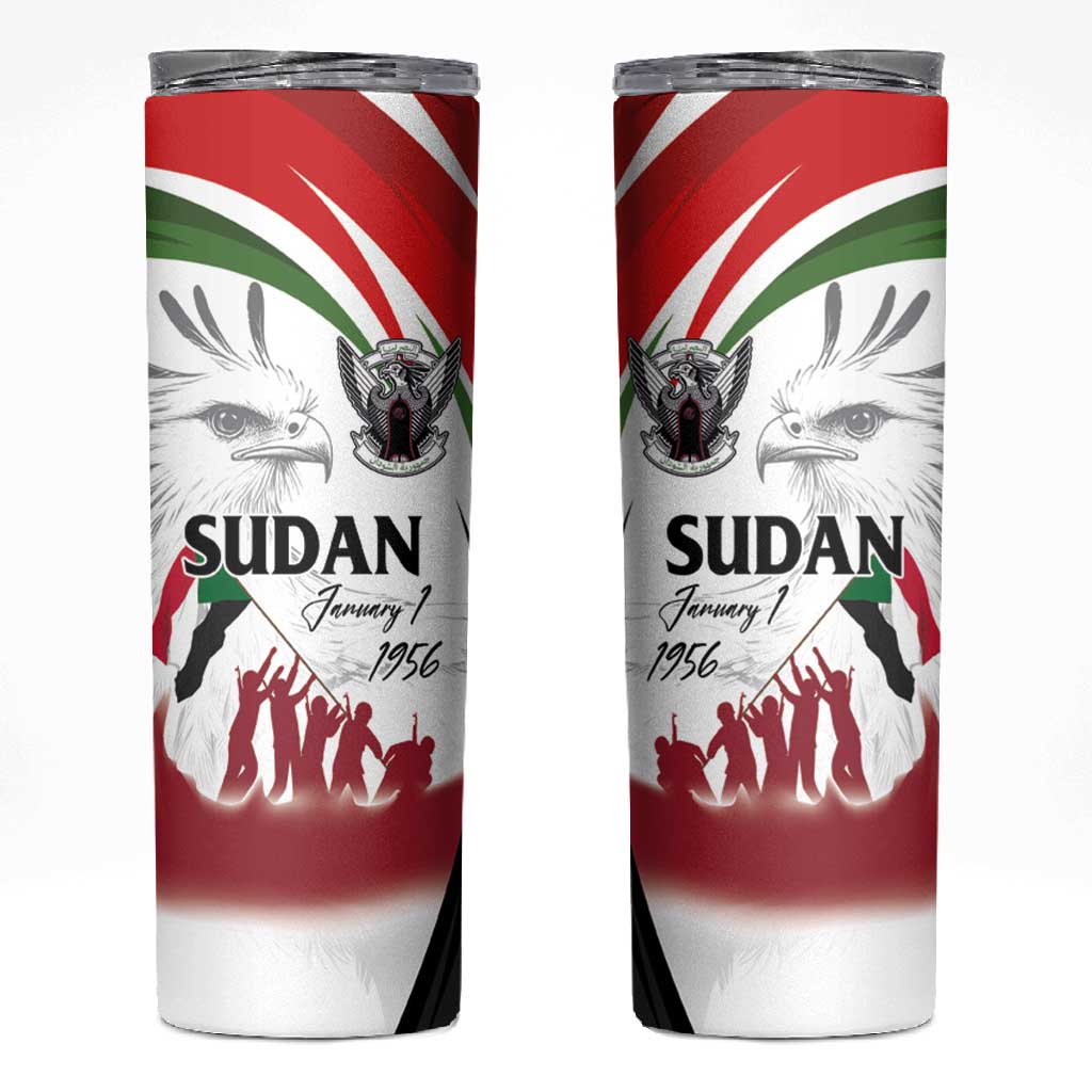 Happy Independence of Sudan Skinny Tumbler Soldiers Fight for Homeland - Victory is ours LT03