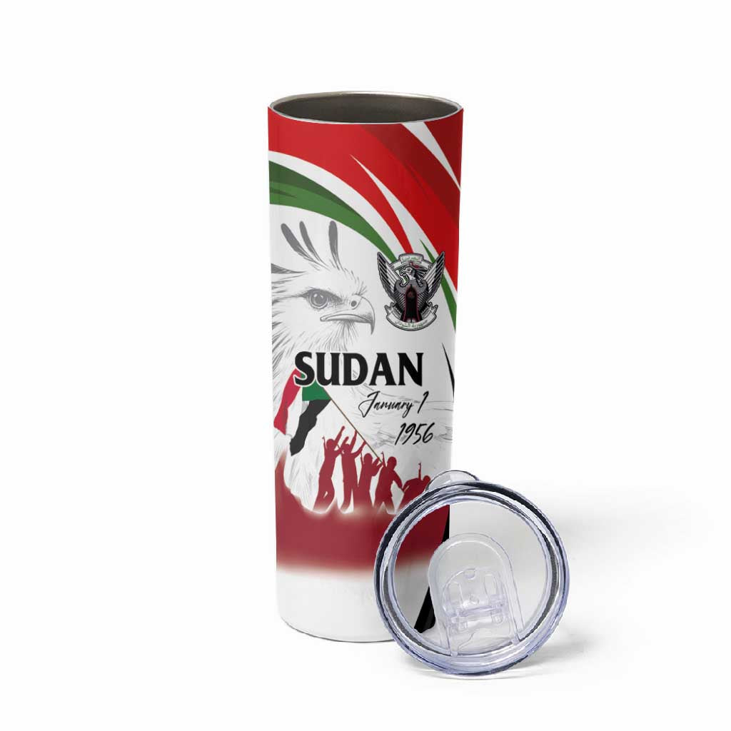 Happy Independence of Sudan Skinny Tumbler Soldiers Fight for Homeland - Victory is ours LT03