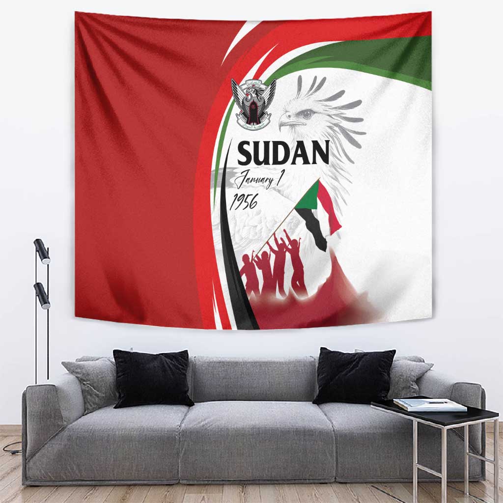 Happy Independence of Sudan Tapestry Soldiers Fight for Homeland - Victory is ours LT03