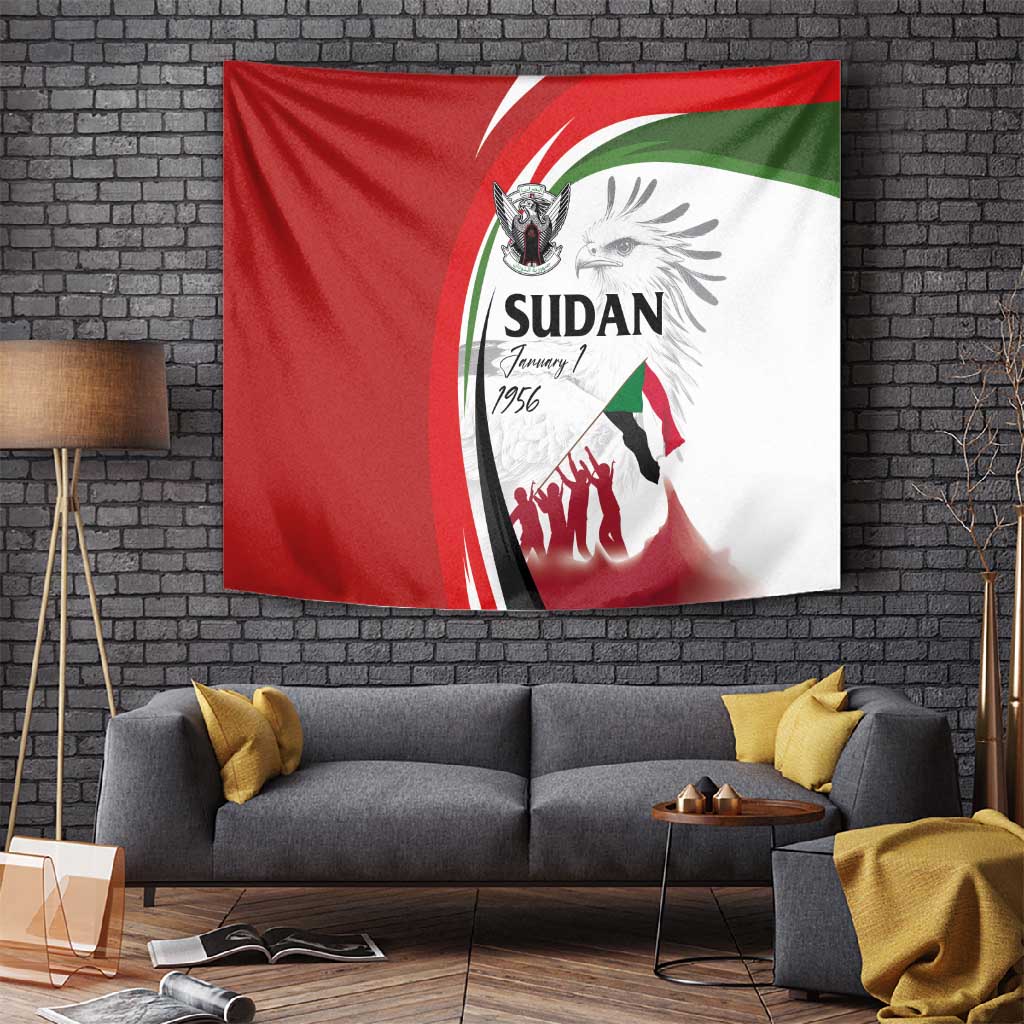 Happy Independence of Sudan Tapestry Soldiers Fight for Homeland - Victory is ours LT03