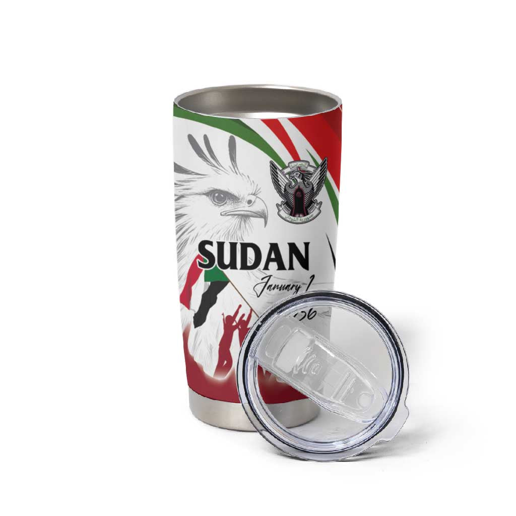 Happy Independence of Sudan Tumbler Cup Soldiers Fight for Homeland - Victory is ours LT03