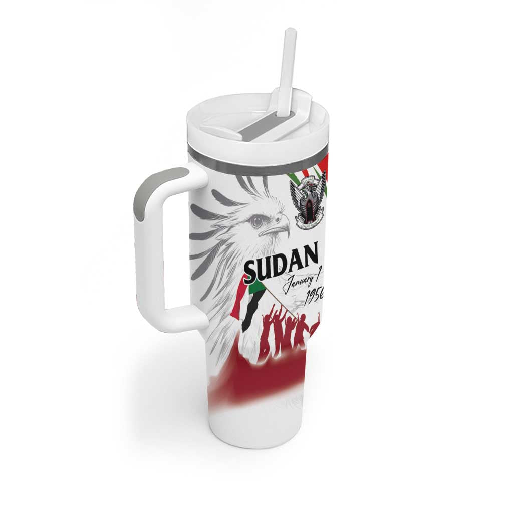 Happy Independence of Sudan Tumbler With Handle Soldiers Fight for Homeland - Victory is ours LT03
