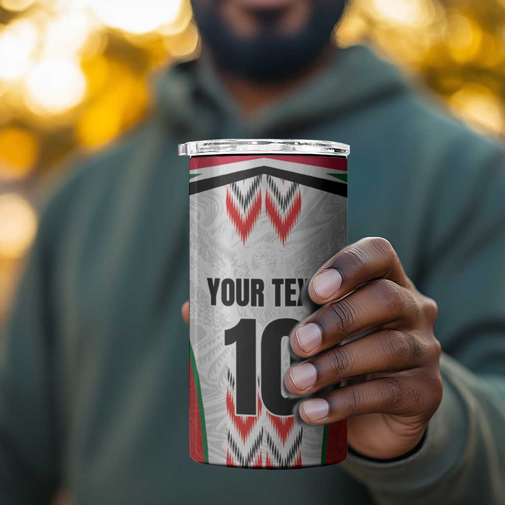 Custom Sudan Football 4 in 1 Can Cooler Tumbler Wings of Victory - Go Falcons of Jediane LT03