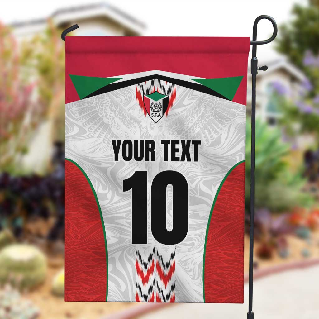 Custom Sudan Football Garden Flag Wings of Victory - Go Falcons of Jediane LT03
