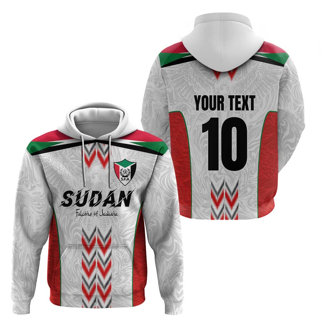 Custom Sudan Football Hoodie Falcons of Jediane - Wings of Victory LT03