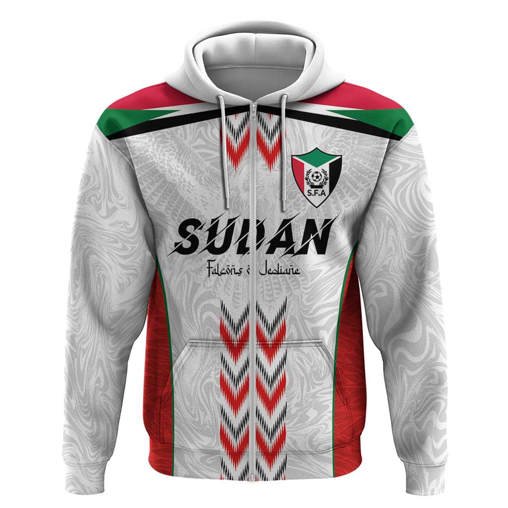 Custom Sudan Football Hoodie Falcons of Jediane - Wings of Victory LT03