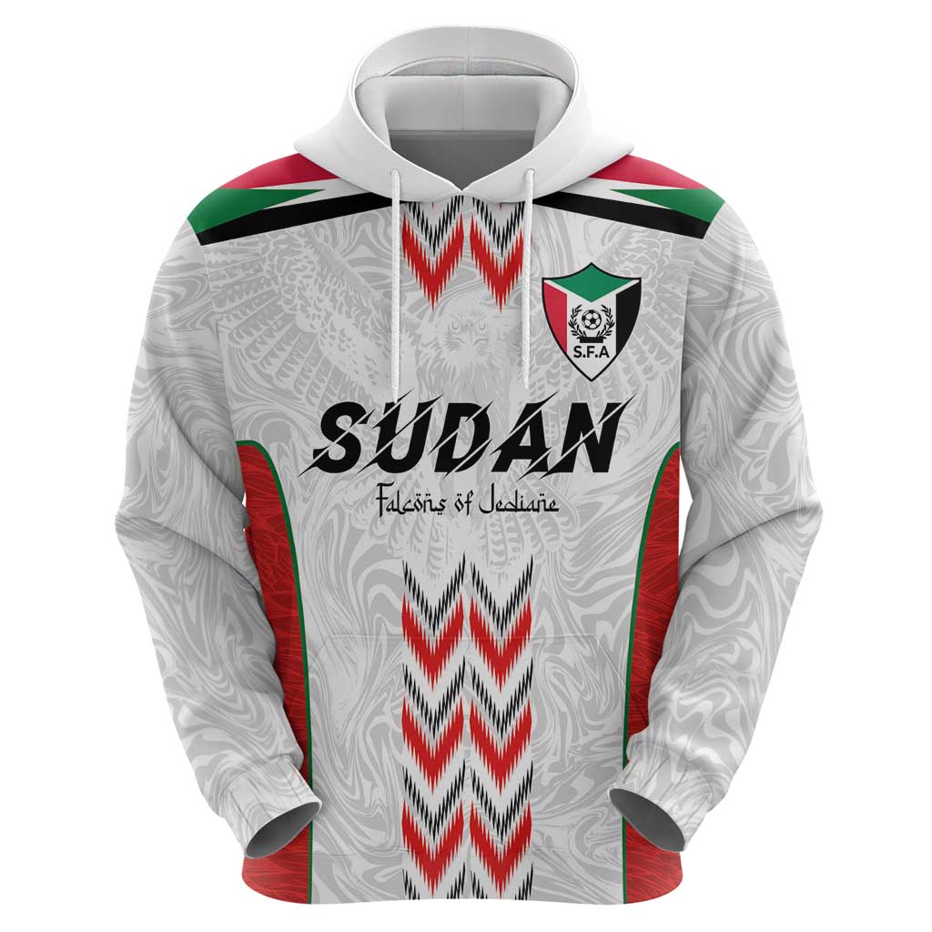 Custom Sudan Football Hoodie Falcons of Jediane - Wings of Victory LT03