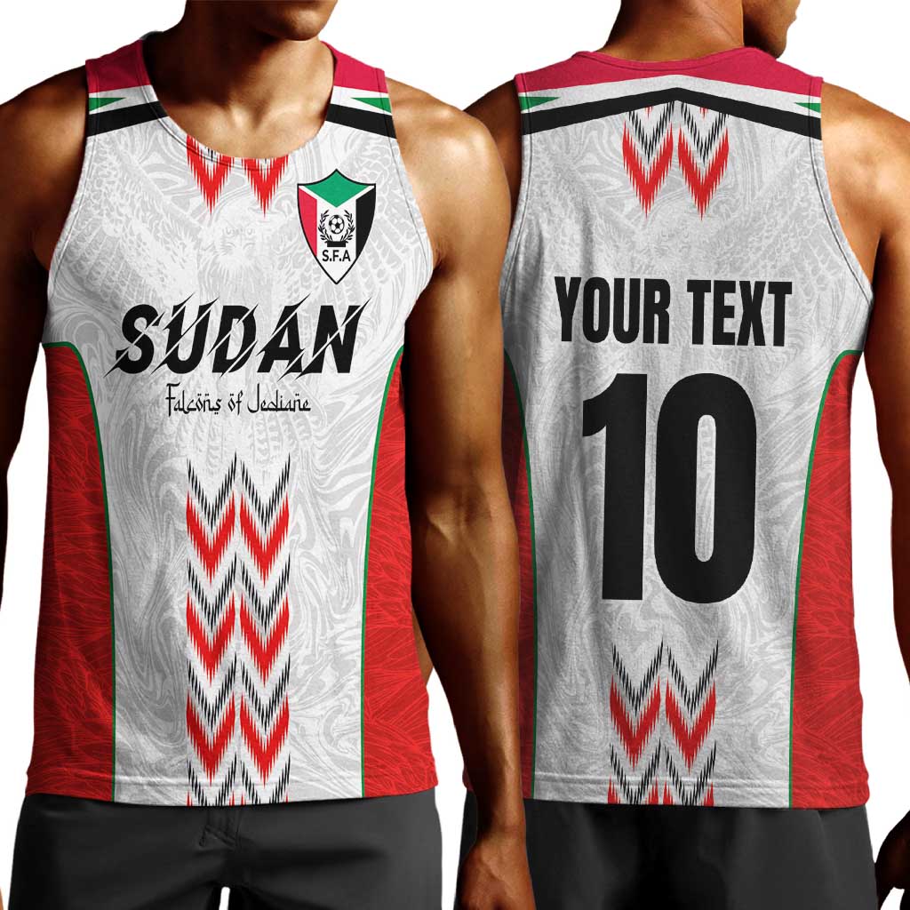 Custom Sudan Football Men Tank Top Wings of Victory - Go Falcons of Jediane LT03