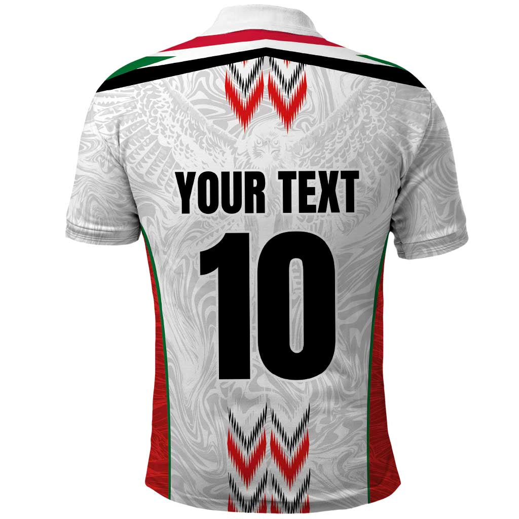 Custom Sudan Football Polo Shirt Falcons of Jediane - Wings of Victory LT03