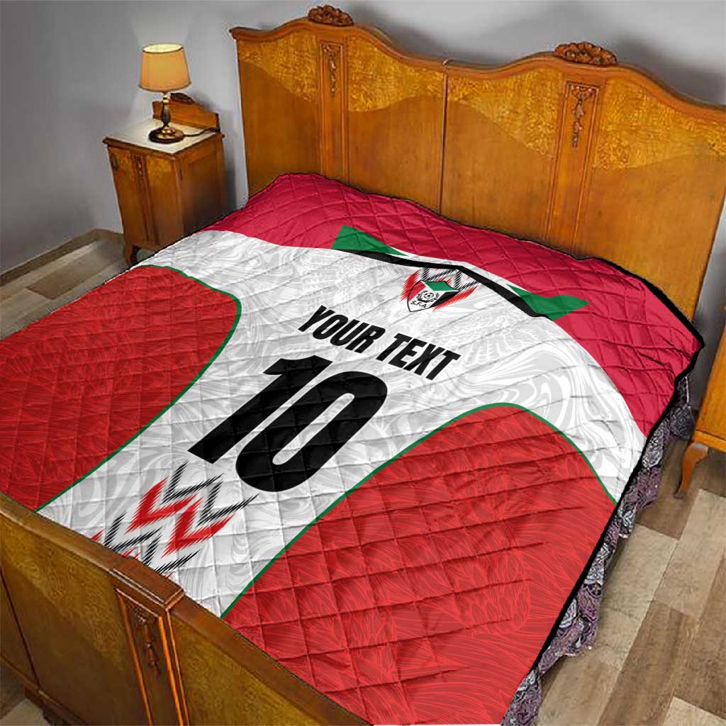 Custom Sudan Football Quilt Wings of Victory - Go Falcons of Jediane LT03