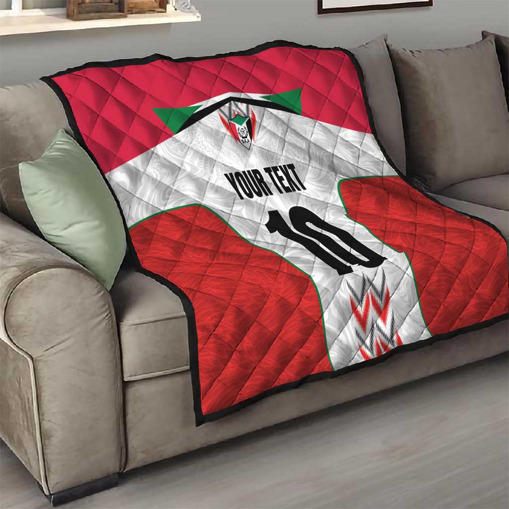 Custom Sudan Football Quilt Wings of Victory - Go Falcons of Jediane LT03