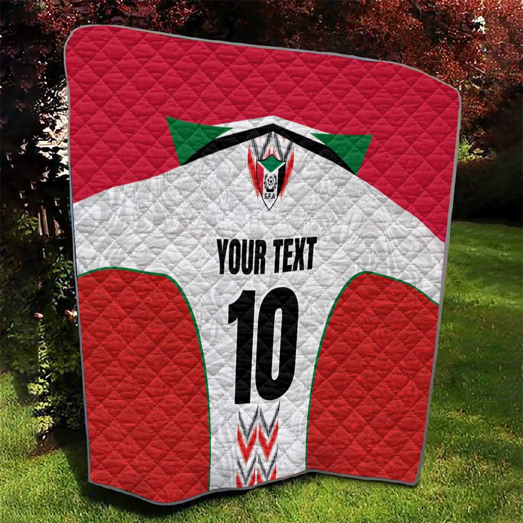 Custom Sudan Football Quilt Wings of Victory - Go Falcons of Jediane LT03