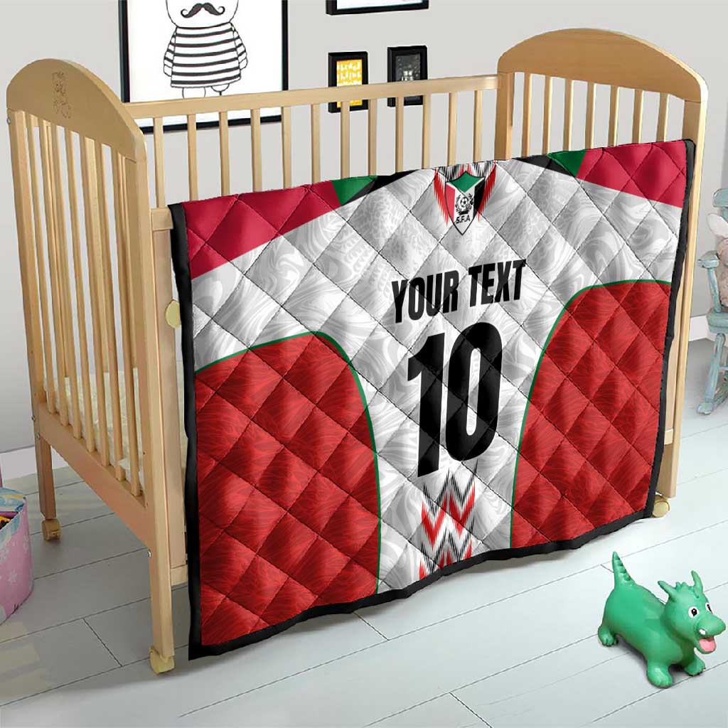 Custom Sudan Football Quilt Wings of Victory - Go Falcons of Jediane LT03