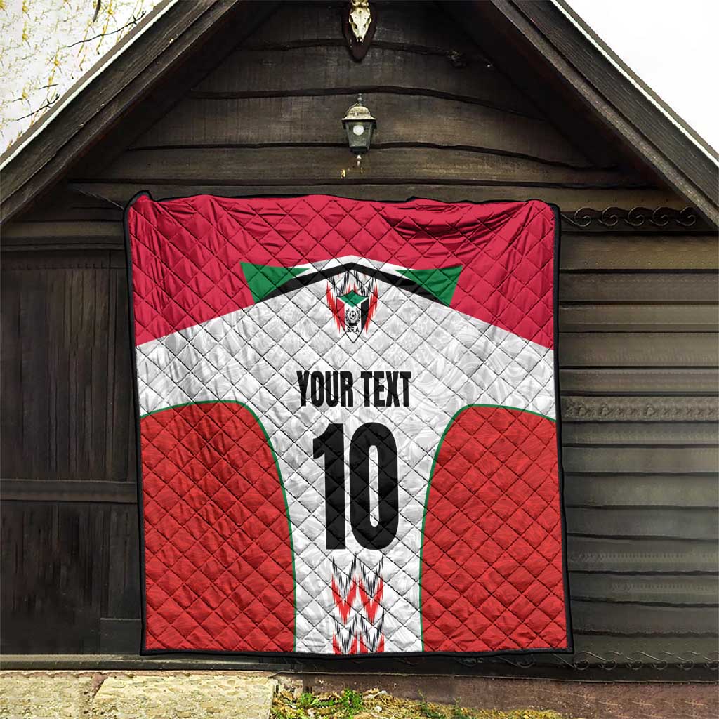 Custom Sudan Football Quilt Wings of Victory - Go Falcons of Jediane LT03