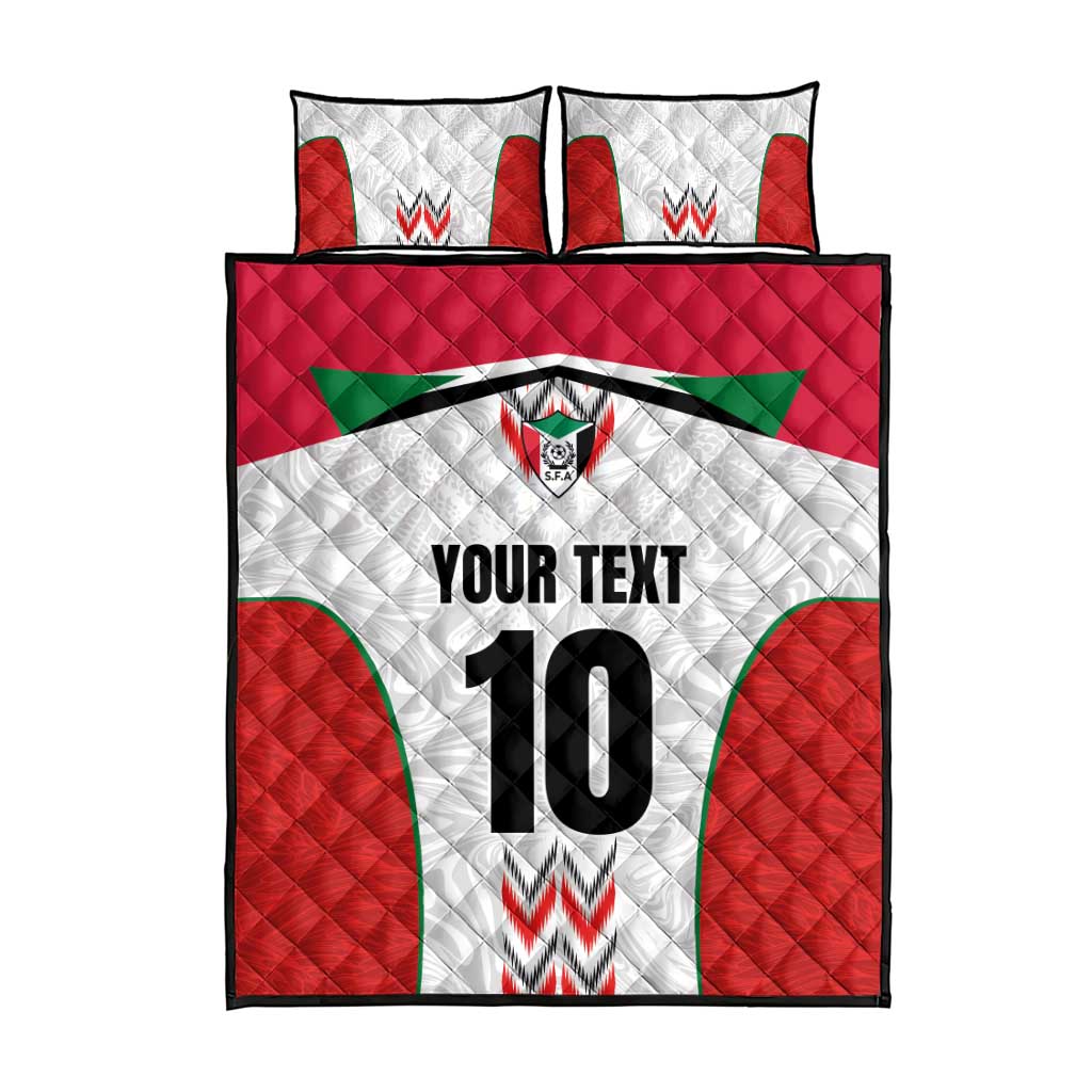 Custom Sudan Football Quilt Bed Set Wings of Victory - Go Falcons of Jediane LT03