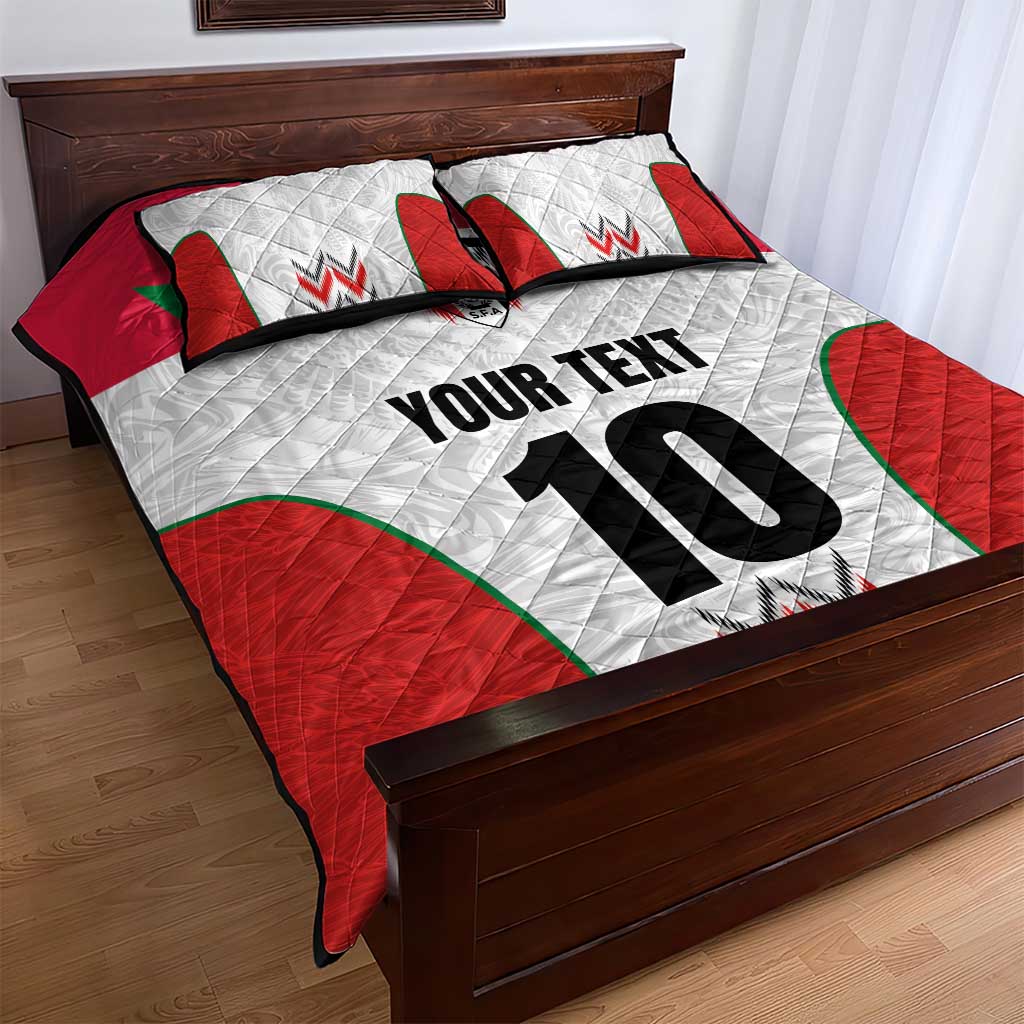 Custom Sudan Football Quilt Bed Set Wings of Victory - Go Falcons of Jediane LT03