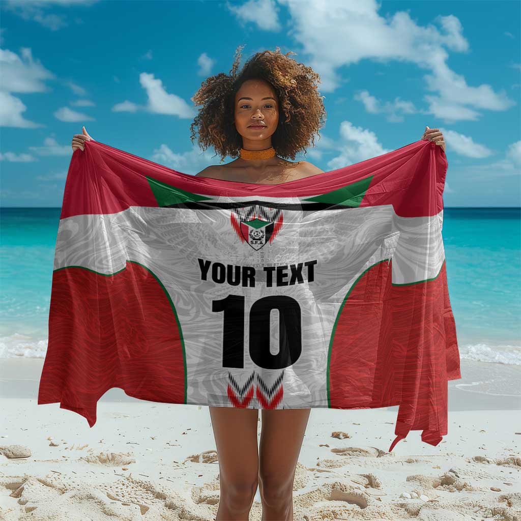 Custom Sudan Football Sarong Wings of Victory - Go Falcons of Jediane LT03