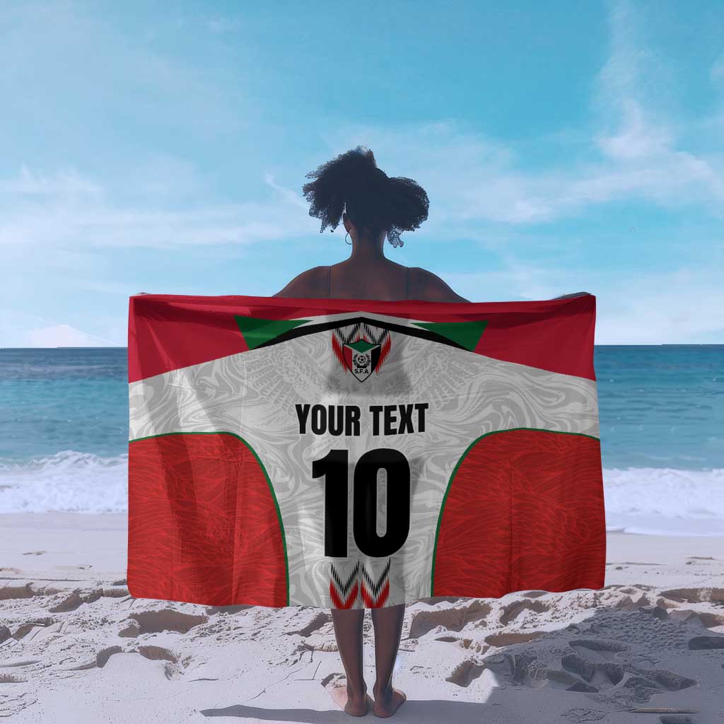 Custom Sudan Football Sarong Wings of Victory - Go Falcons of Jediane LT03