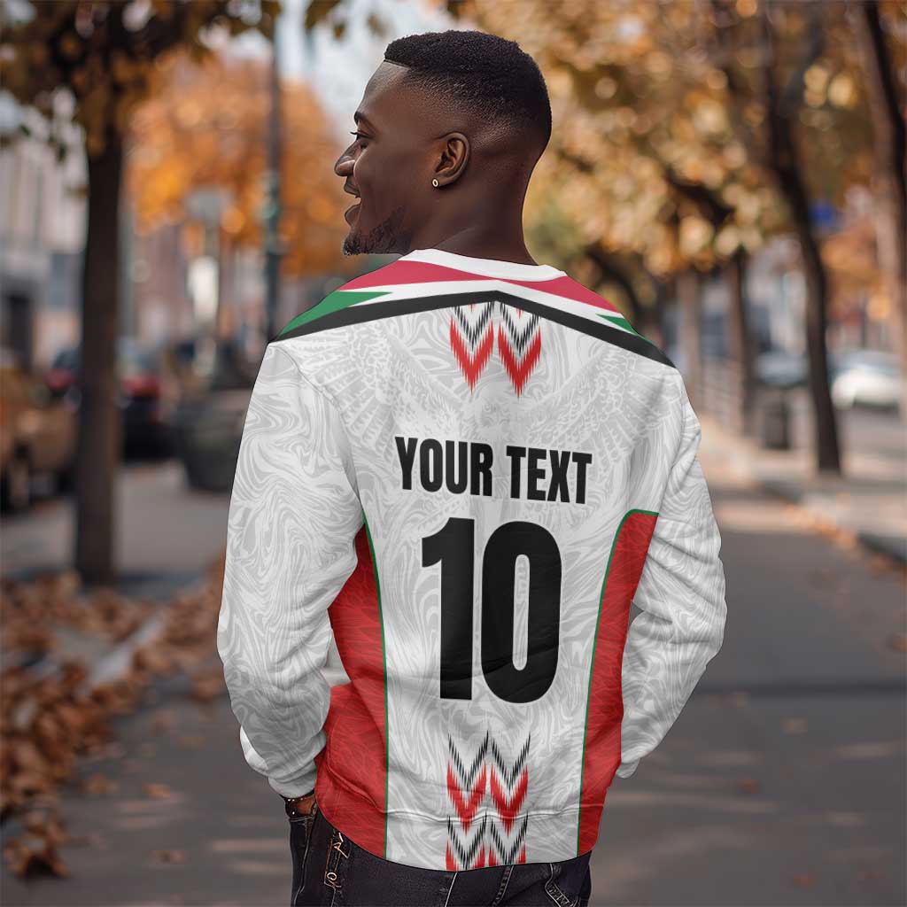 Custom Sudan Football Sweatshirt Wings of Victory - Go Falcons of Jediane LT03