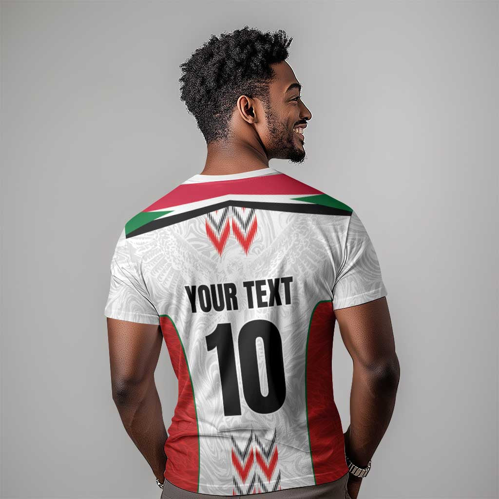Custom Sudan Football T shirt Wings of Victory - Go Falcons of Jediane LT03
