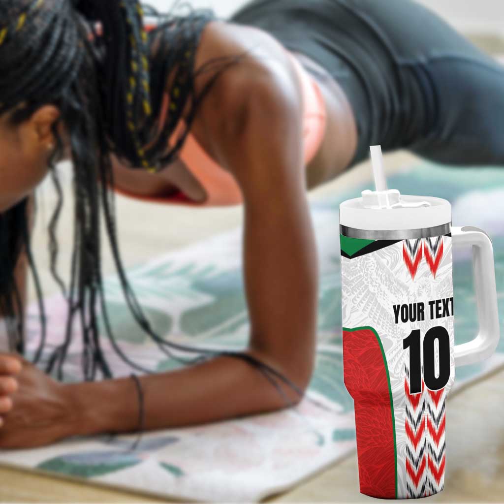 Custom Sudan Football Tumbler With Handle Wings of Victory - Go Falcons of Jediane LT03