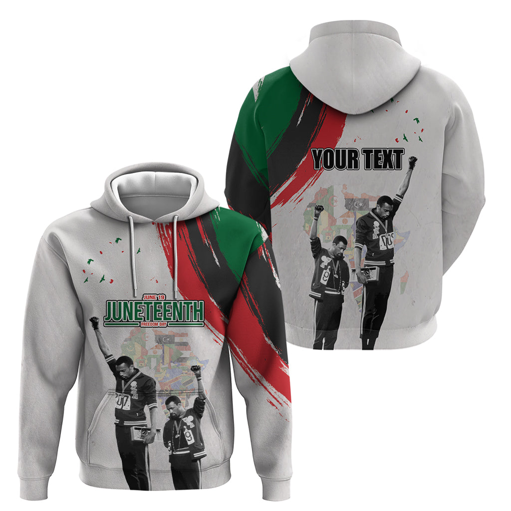 Personalized Juneteenth Freedom Day Hoodie 1968 Black Power Salute LT03