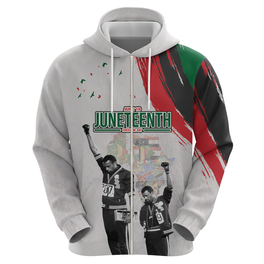 Personalized Juneteenth Freedom Day Hoodie 1968 Black Power Salute LT03