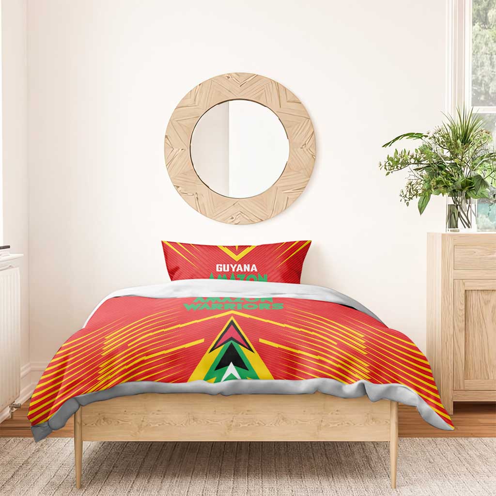 Guyana Cricket Amazon Warriors Bedding Set Go Glory-Green Red Gold LT03