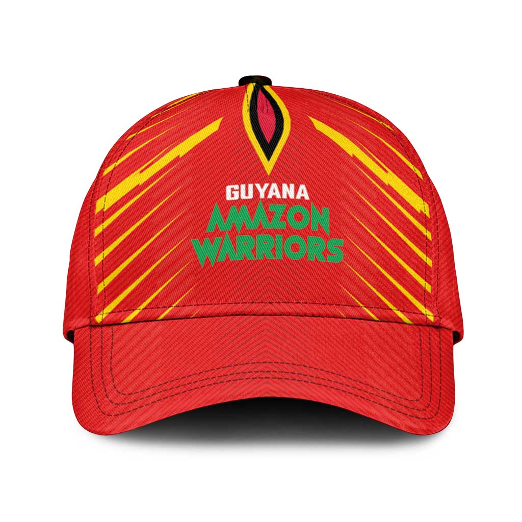 Guyana Cricket Amazon Warriors Classic Cap Green Red Gold Glory LT03