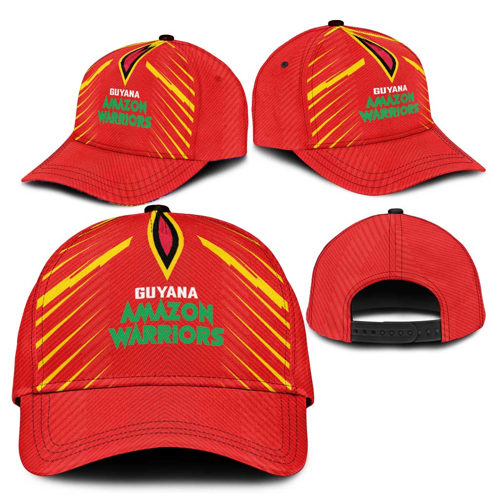 Guyana Cricket Amazon Warriors Classic Cap Green Red Gold Glory LT03