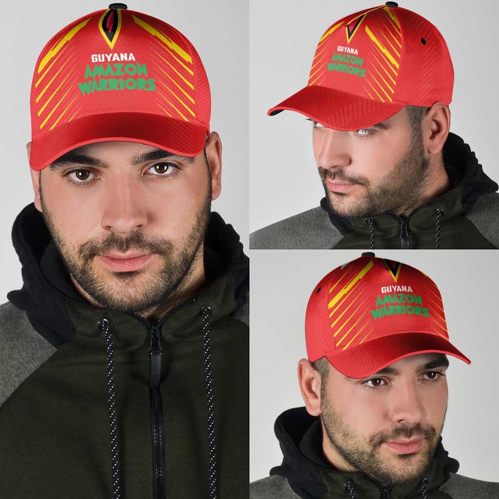 Guyana Cricket Amazon Warriors Classic Cap Green Red Gold Glory LT03