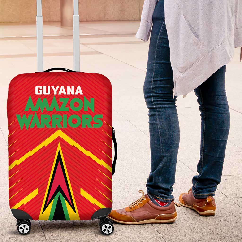 Guyana Cricket Amazon Warriors Luggage Cover Green Red Gold Glory LT03