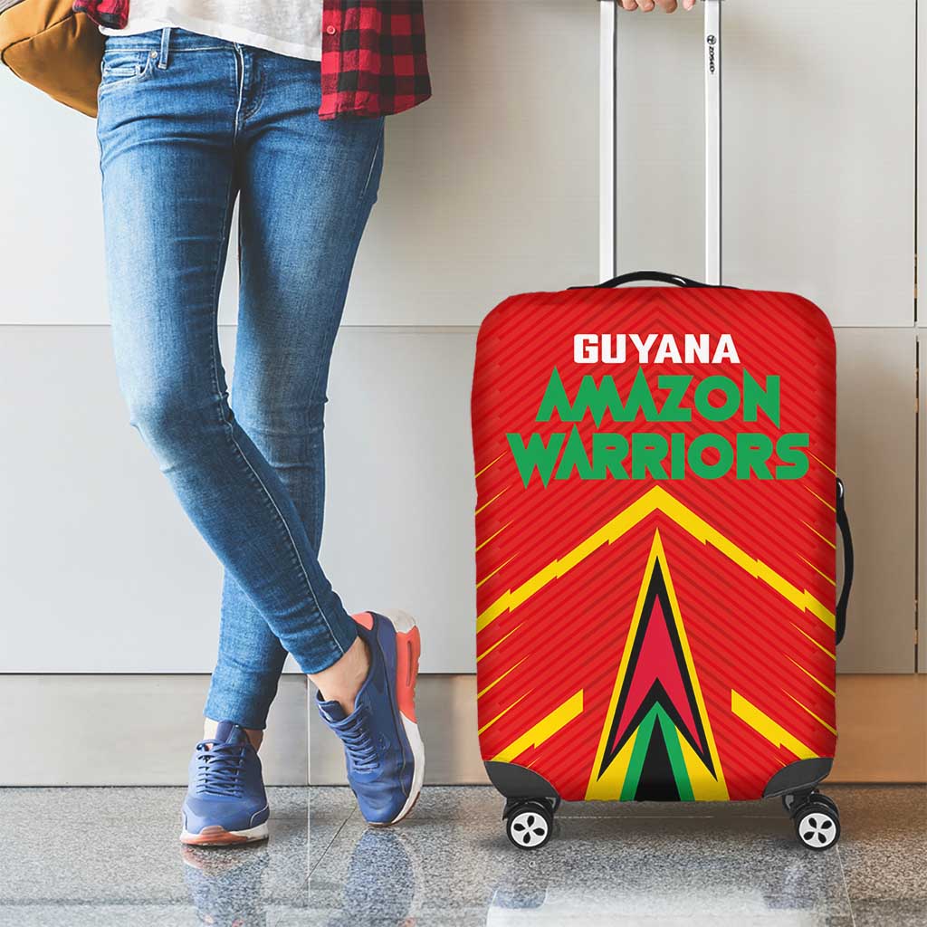 Guyana Cricket Amazon Warriors Luggage Cover Green Red Gold Glory LT03