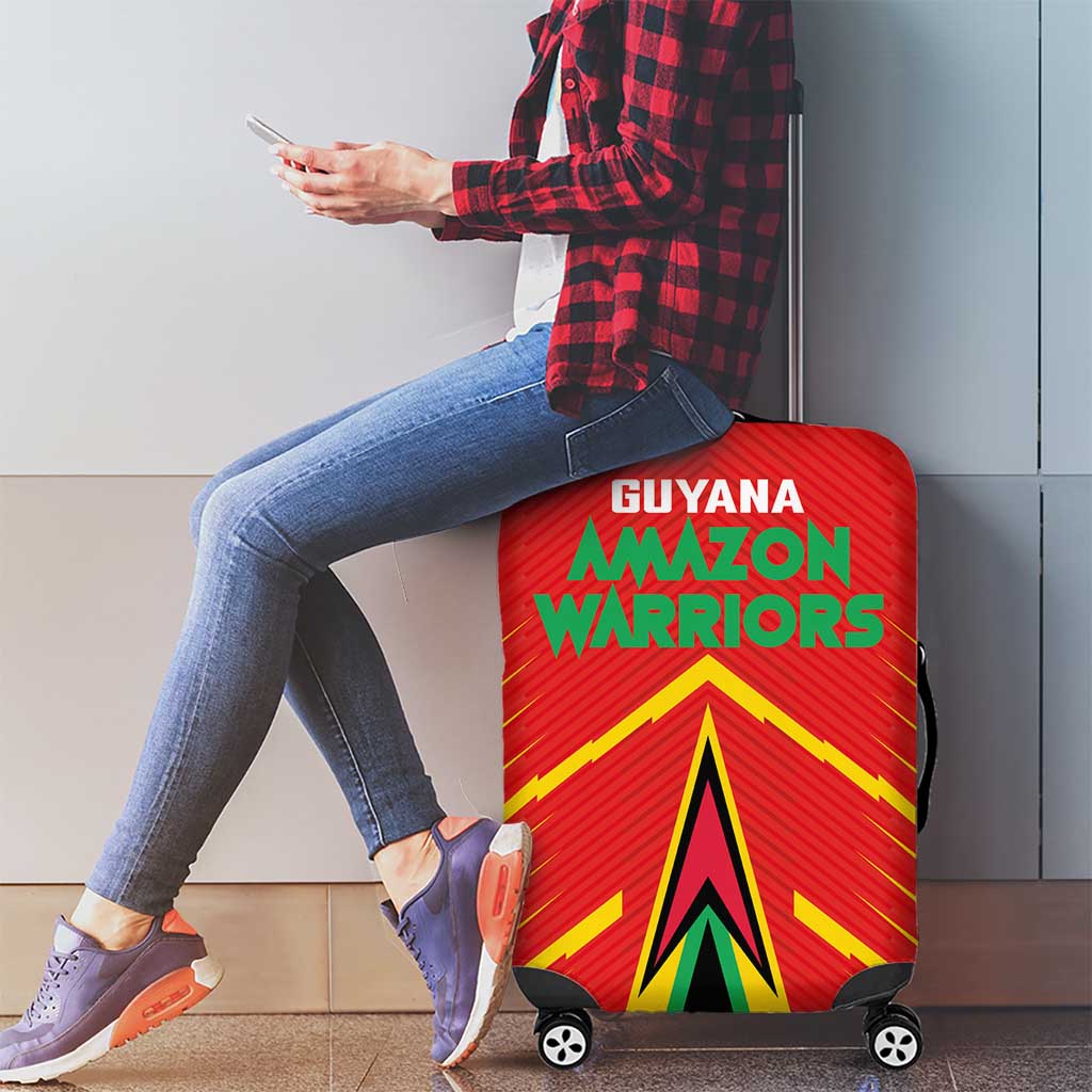 Guyana Cricket Amazon Warriors Luggage Cover Green Red Gold Glory LT03