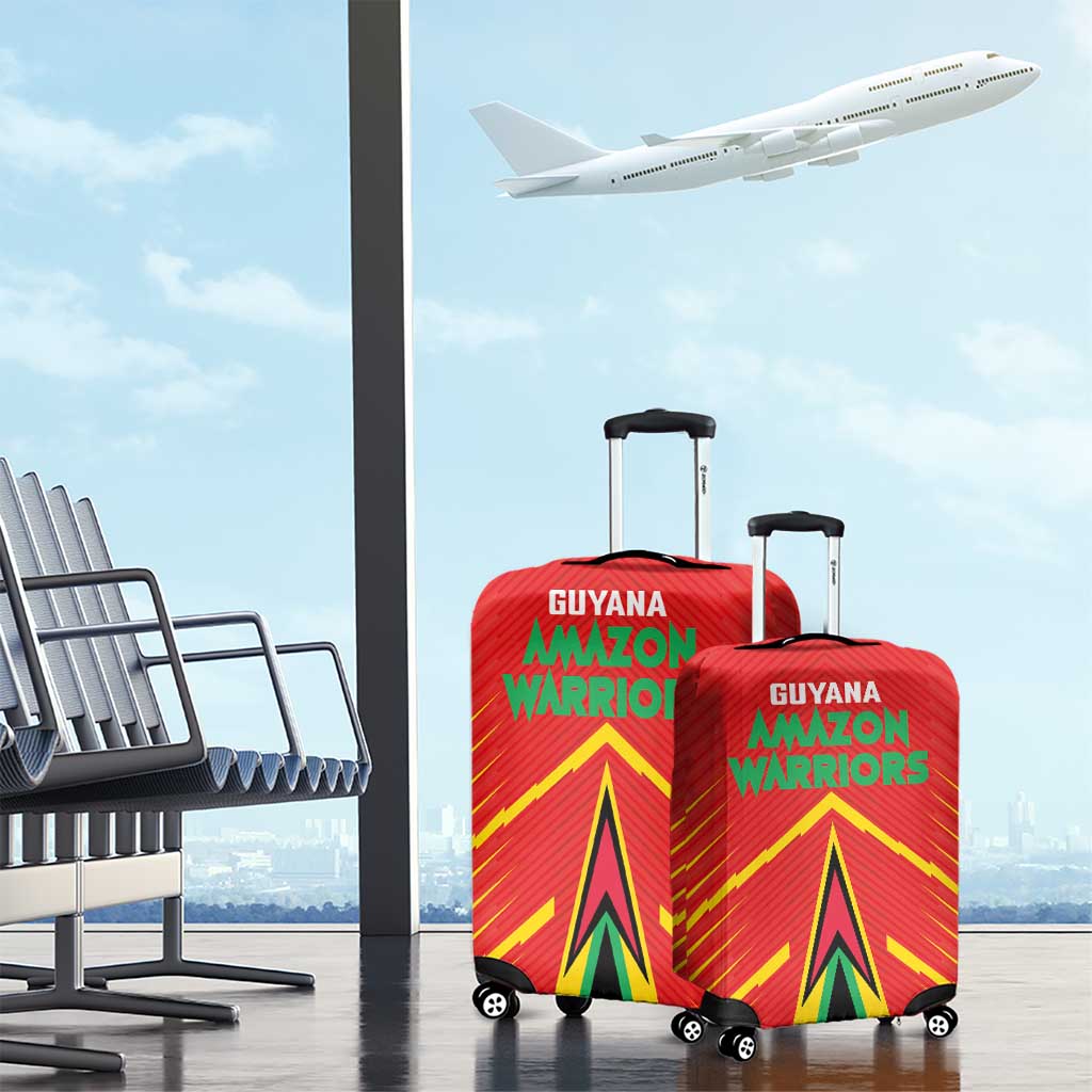 Guyana Cricket Amazon Warriors Luggage Cover Green Red Gold Glory LT03