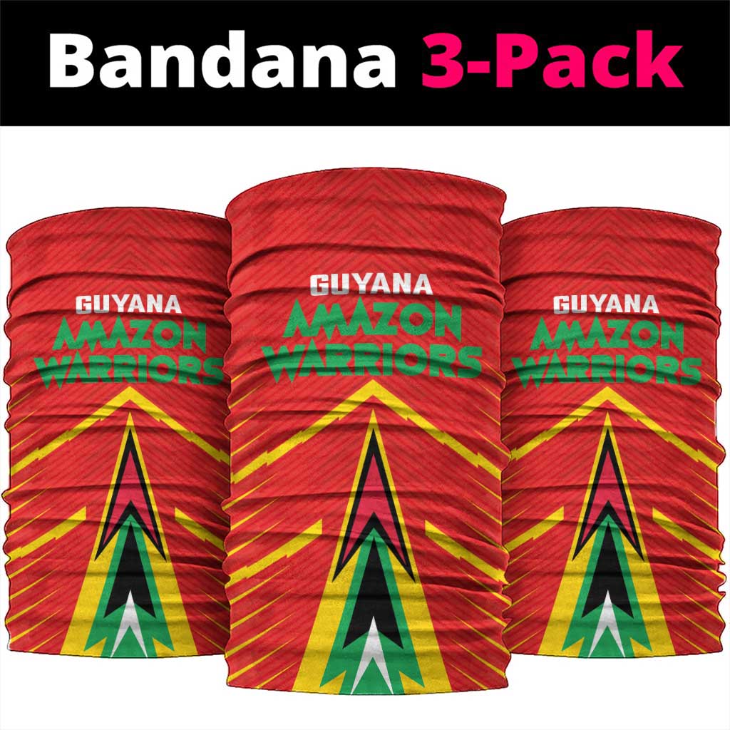 Guyana Cricket Amazon Warriors Neck Gaiter Green Red Gold Glory LT03