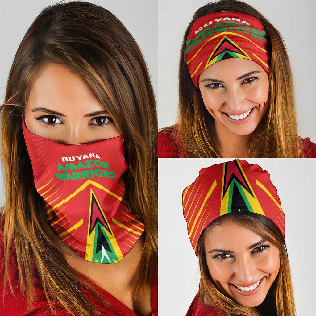 Guyana Cricket Amazon Warriors Neck Gaiter Green Red Gold Glory LT03