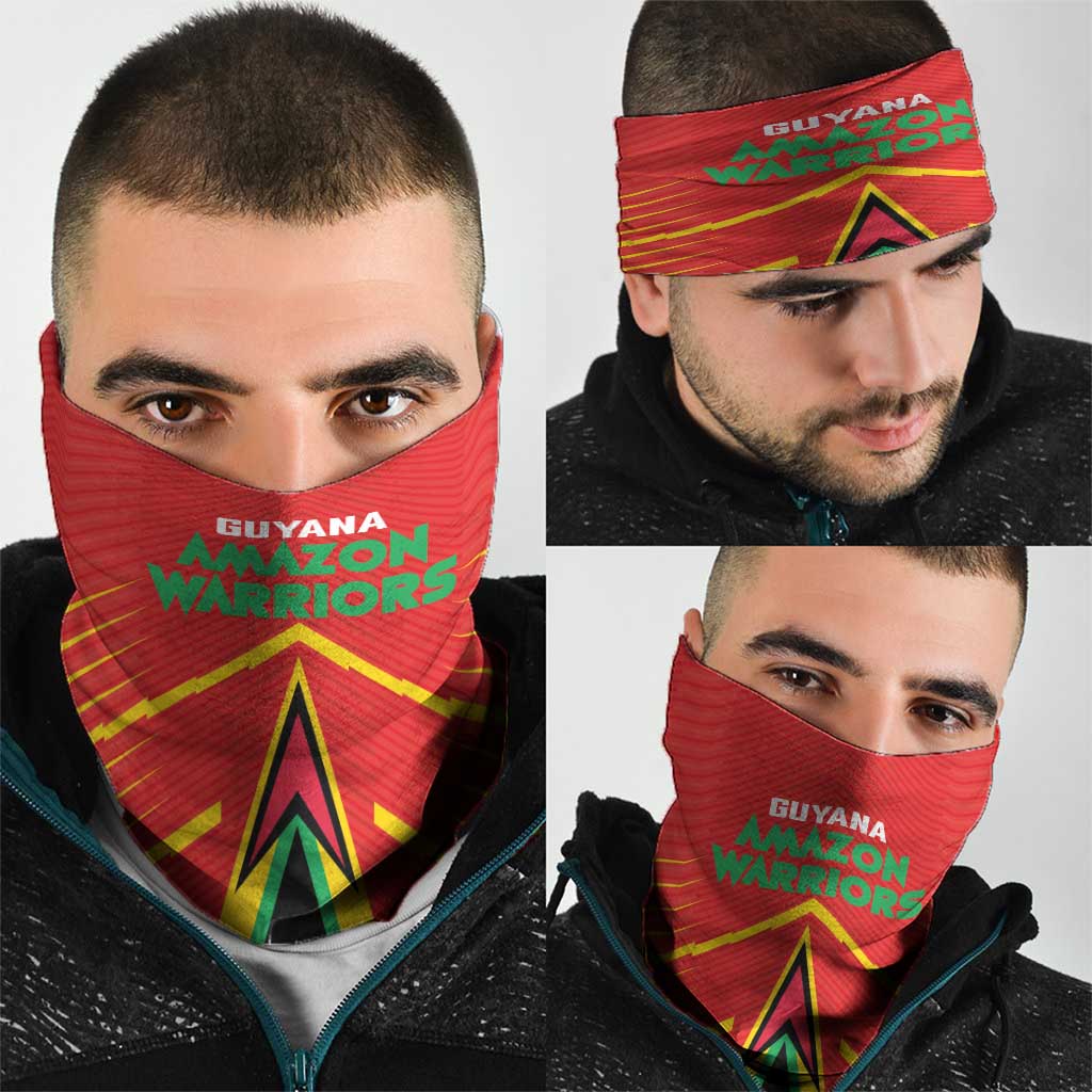 Guyana Cricket Amazon Warriors Neck Gaiter Green Red Gold Glory LT03